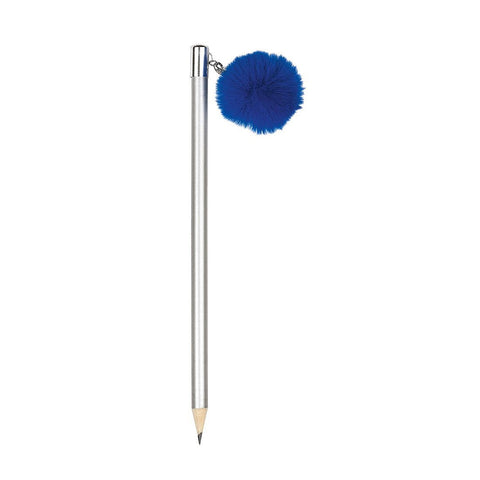 Pompon-Bleistift, blau