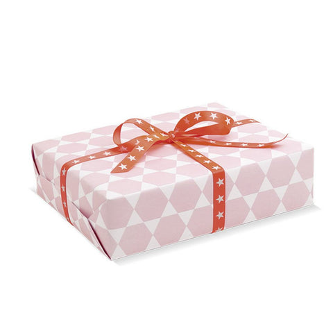 Geschenkpapier - Sechseck rosa