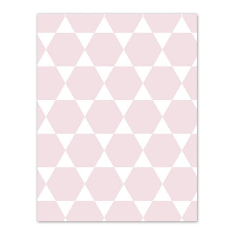 Geschenkpapier - Sechseck rosa