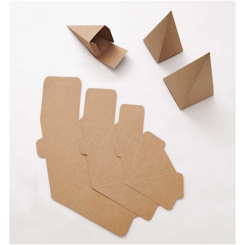 Paper Poetry - DIY Adventskalender Bäume Kraftpapier