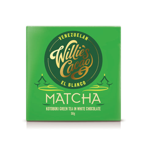 Weisse Schokolade - Matcha, Willies Cacao