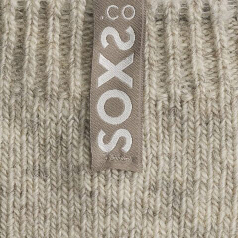 SOXS - extreme warm & safe, Unisex-Wollsocke, beige, safari Label