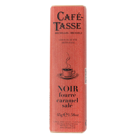 Café Tasse Schokoriegel  - Noir fourré Caramel salé