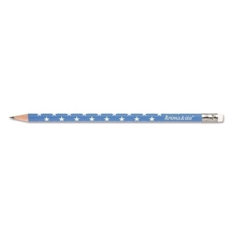 Bleistift - Sterne blau