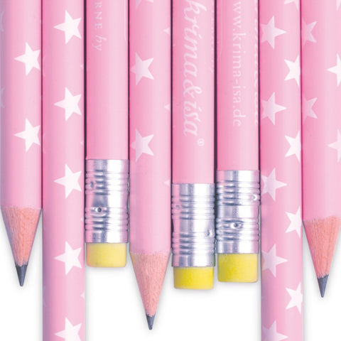 Bleistift - Sterne rosa
