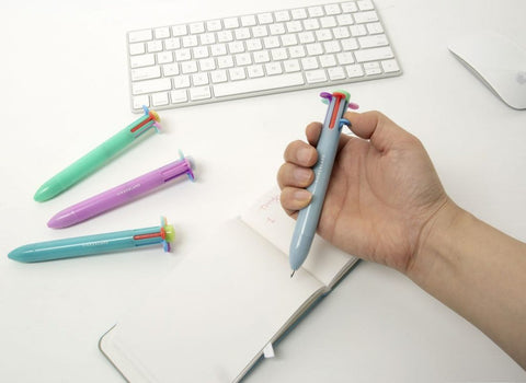 Mehrfarbkugelschreiber 6-farbig - Rainbow Flower Pen