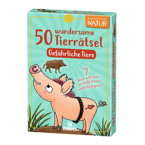 Kartenset - 50 wundersame Tierrätsel, Gefährliche Tiere
