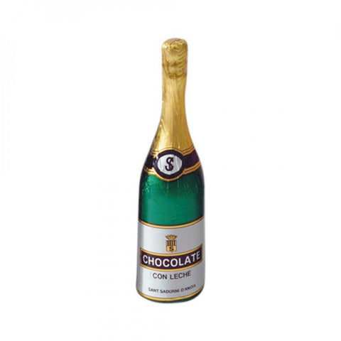 Champagnerflasche aus Vollmilchschokolade