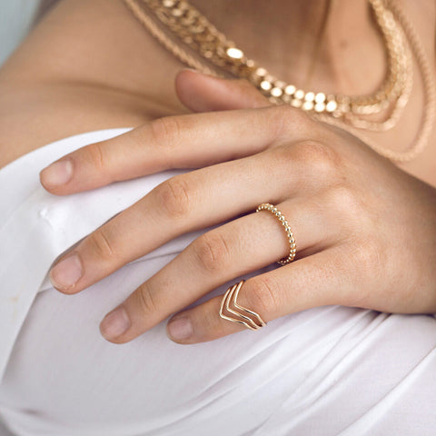 Bubble Ring, gold