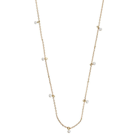 Halskette - Perlen, gold