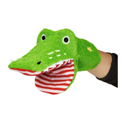 Zauberhafter Waschhandschuh - Krokodil