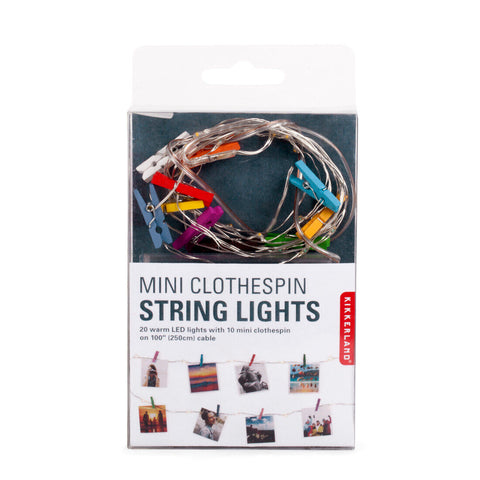 Lichterdraht Mini Clothespin String Lights