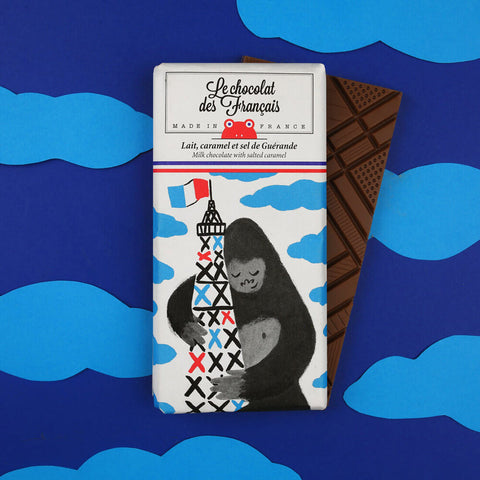 Vollmilchschokolade - Lait, caramel et sel de Guérande "King Kong"