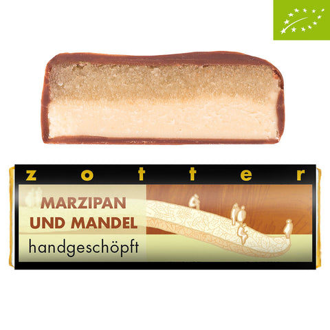 Schoko-Mini - Marzipan und Mandeln