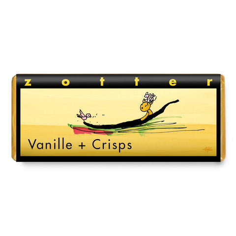 Handgeschöpfte Schokolade - Vanille + Crisps