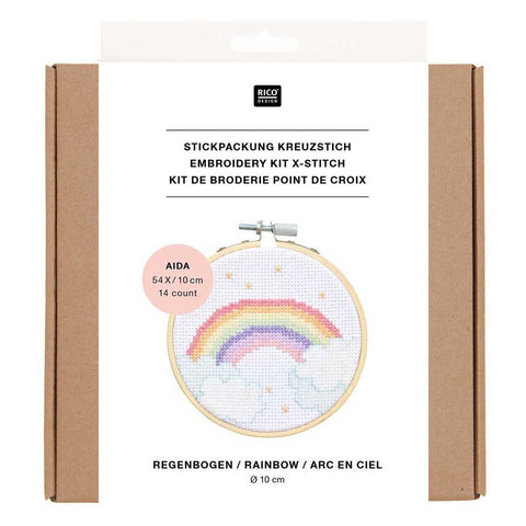 Stickpackung Kreuzstich - Regenbogen