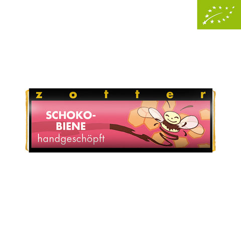 Schoko-Mini - Schokobiene mit Honigblättchen