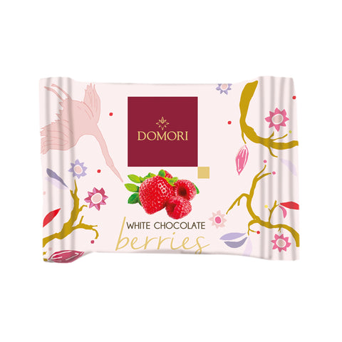 Schokotäfelchen White Chocolate Berries, Domori