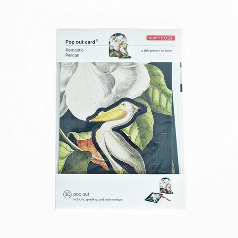 Pop out card - Romantic Pelican, studio ROOF