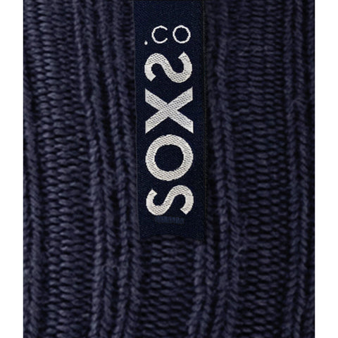 SOXS - extreme warm & safe, Unisex-Wollsocke, blau, moonlight Label