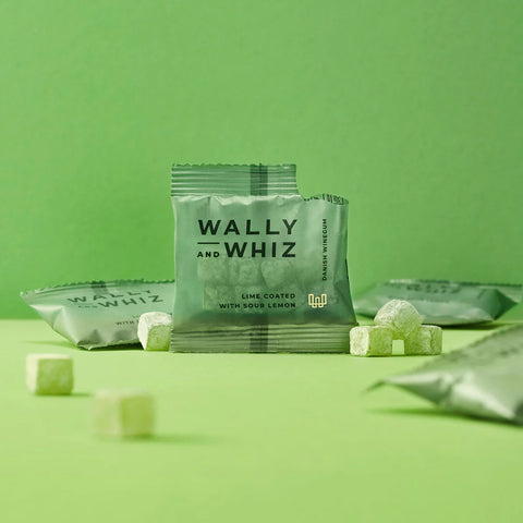 Wally and Whiz Weingummi - Limette umhüllt von Zitrone