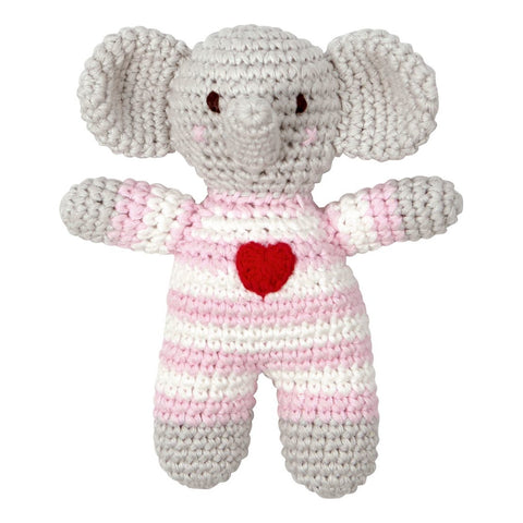 Häkel-Rassel Elefant BabyGlück, rosa